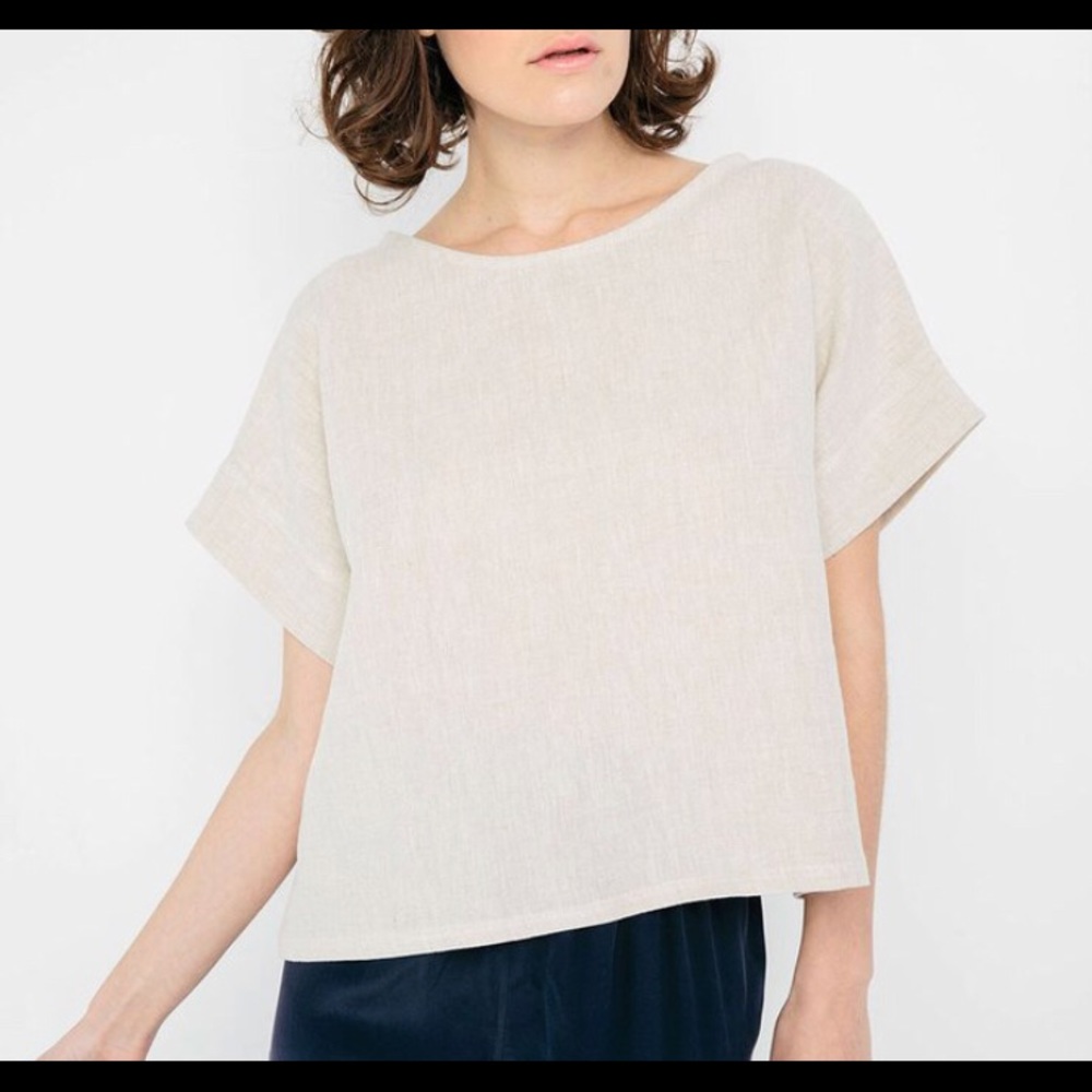 Elizabeth Suzann Georgia tee midweight linen